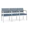 Lesro Lenox 3 Seat Tandem Seating W/ Arms, 64.5 in W 24.5 in L 32 in H LS3103 - alternate 1